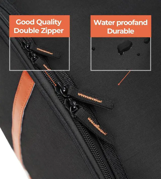 Alt view image 4 of 7 - 5-Piece Drum Bag Set for 10" Tom, 12" Tom, 14" Snare, 16" Floor, 22" Bass, Travel Drum Cases Thick Padding for Drumset Protection for Standard Kits