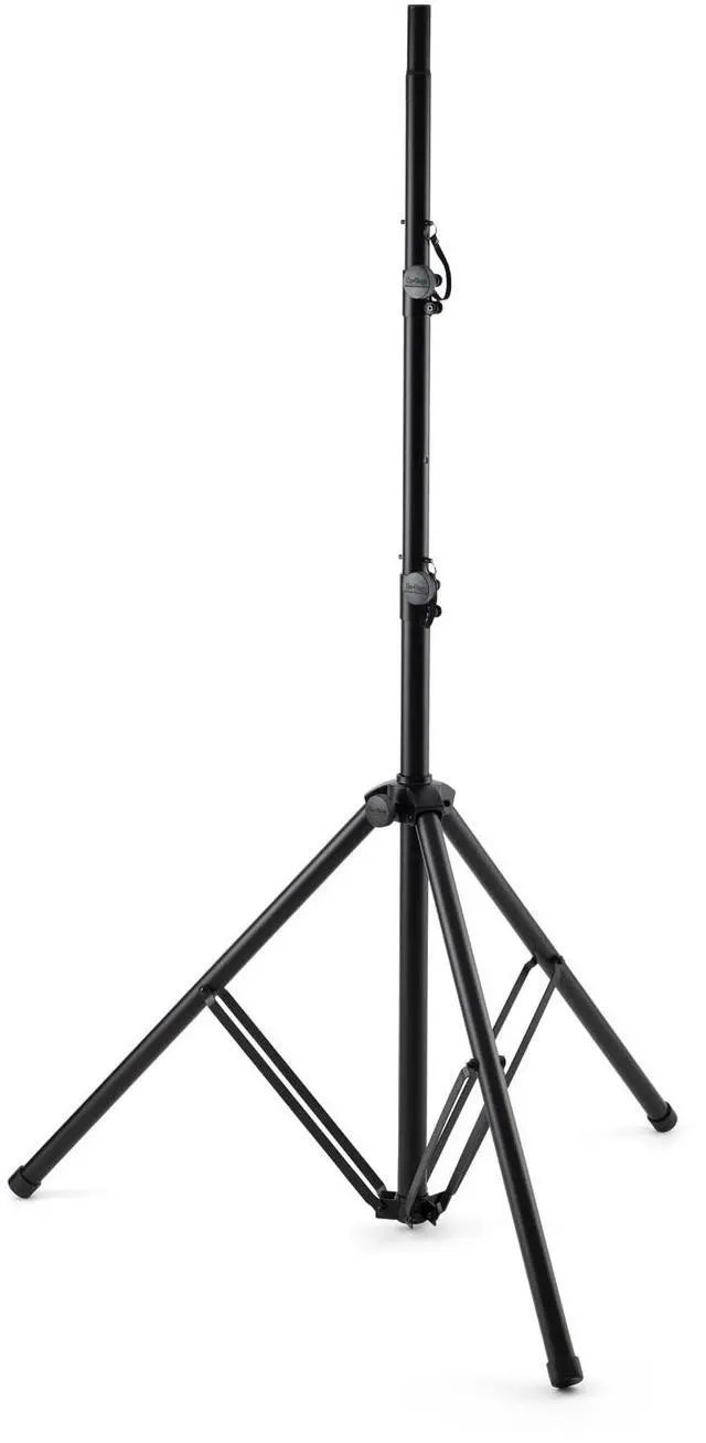 Main image of On-Stage Production-Grade LS-SS7770 10' Lighting/Speaker Stand (Folding,Portable Tripod PA Loudspeaker Pole, Adjustable Height, Overhead Tower,Nonslip Rubber Feet,Steel and Aluminum,Black)