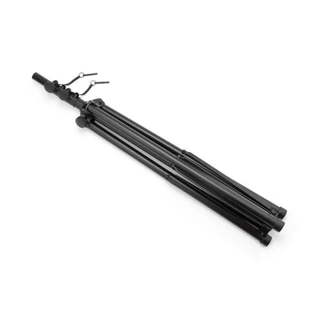 Alt view image 3 of 7 - On-Stage Production-Grade LS-SS7770 10' Lighting/Speaker Stand (Folding,Portable Tripod PA Loudspeaker Pole, Adjustable Height, Overhead Tower,Nonslip Rubber Feet,Steel and Aluminum,Black)