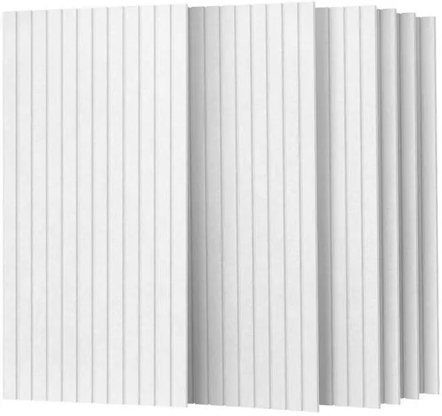 Main image of 6 Pack Acoustic Panels, 47.2" x 23.6" Sound Proof Panel,White |, 0.4" Thick, Polyester Fiber Material, For HallGame Room, Easy to Cut and Install