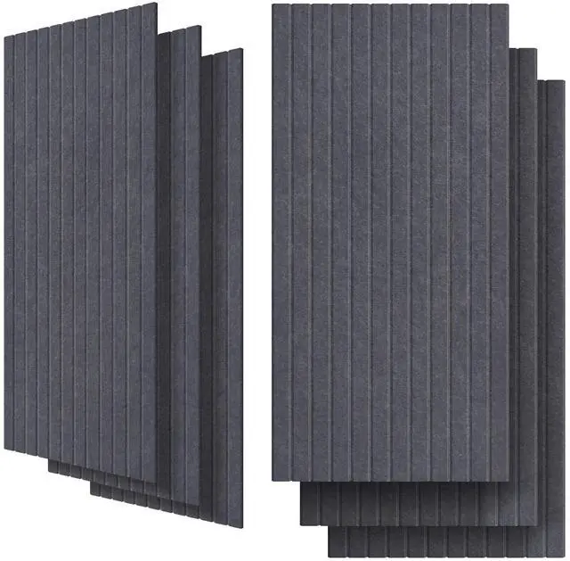 Main image of 6 Packs Acoustic Panel,47.2 x 23.6 Inches Decorative Sound Proof Panel for Office,Home Theater,Studio, Heather Grey