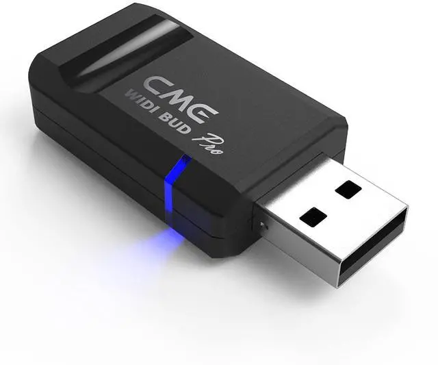Main image of WIDI Bud Pro Premium Bluetooth MIDI Interface | Works with iOS, macOS, Windows, Android, ChromeOS, Linux, Plug, Pair & Play, No drivers, Ultra low 3ms latency