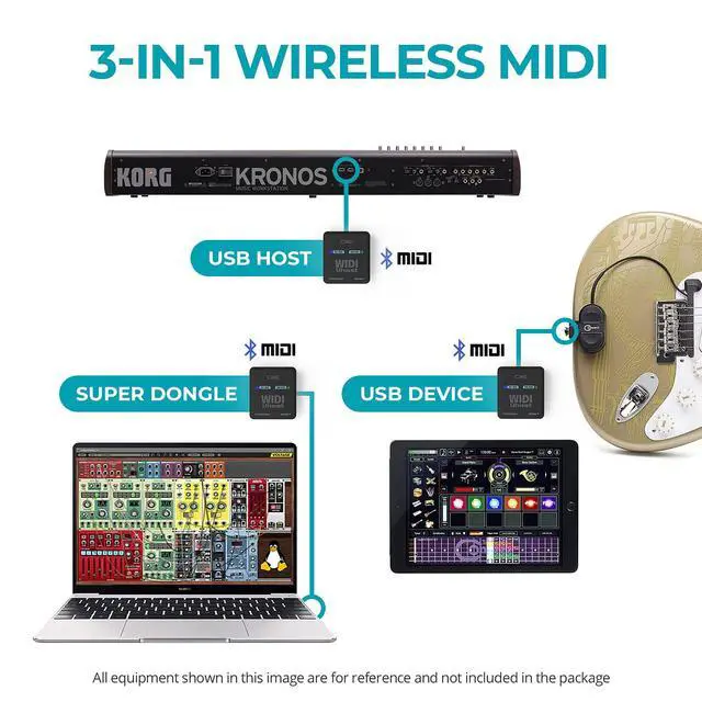 Alt view image 2 of 6 - WIDI Uhost Premium Bluetooth MIDI Interface & USB Host | Works with Class-Compliant Instruments, Controllers & Keyboards, Windows, Mac, iOS, Android, Linux, ChromeOS