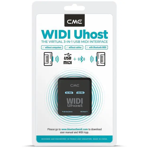 Alt view image 5 of 6 - WIDI Uhost Premium Bluetooth MIDI Interface & USB Host | Works with Class-Compliant Instruments, Controllers & Keyboards, Windows, Mac, iOS, Android, Linux, ChromeOS