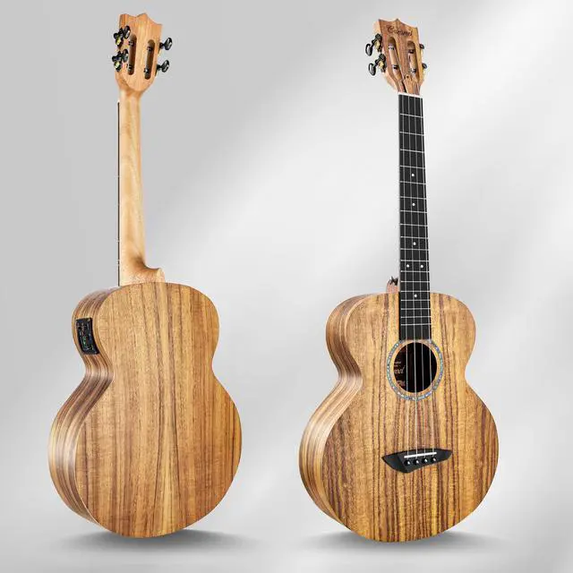 Alt view image 7 of 7 - Left Handed - BLM27 Acacia Baritone Acoustic & Electric Ukulele