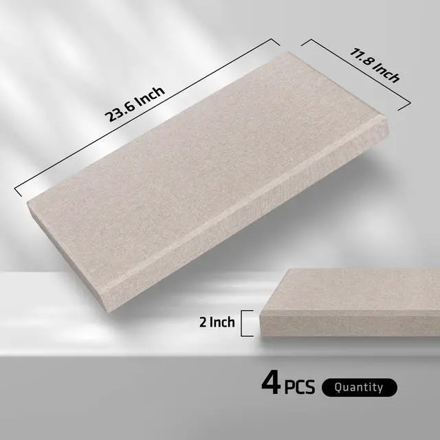 Alt view image 2 of 7 - 2" Thick, Sound Absorbing, For Studio & Home, Includes Wall Mounting Bracket, Easy Installation