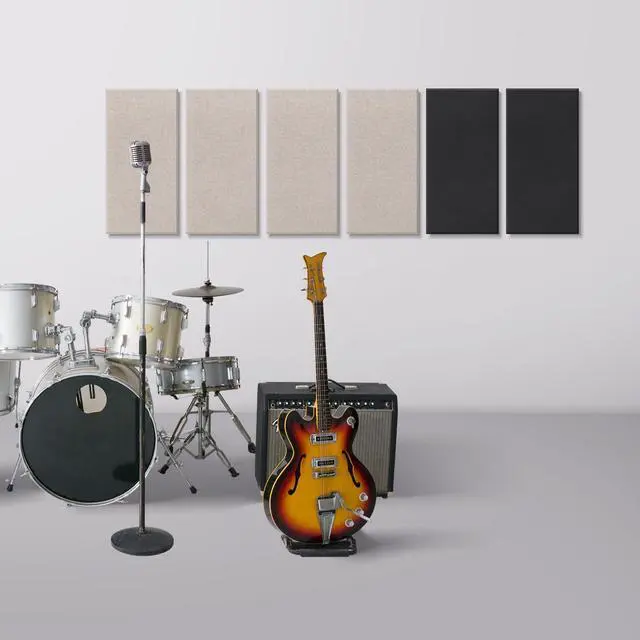 Alt view image 4 of 7 - 2" Thick, Sound Absorbing, For Studio & Home, Includes Wall Mounting Bracket, Easy Installation