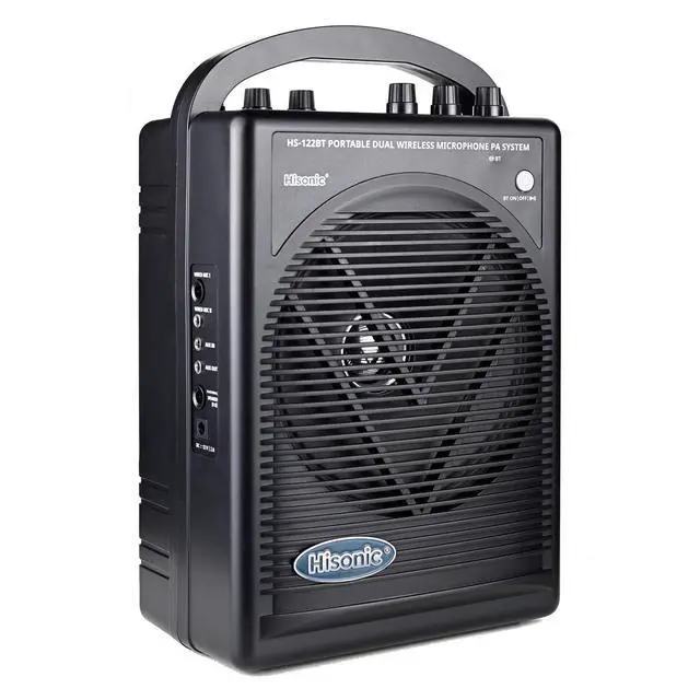 Alt view image 3 of 6 - HS122BT-HL Portable and Rechargeable PA System with Dual UHF Wireless Microphones & Bluetooth Connection