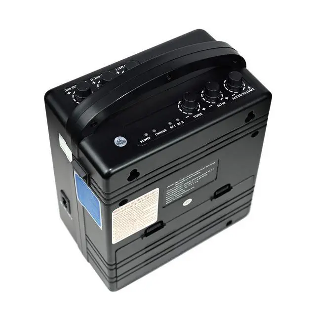 Alt view image 5 of 6 - HS122BT-HL Portable and Rechargeable PA System with Dual UHF Wireless Microphones & Bluetooth Connection