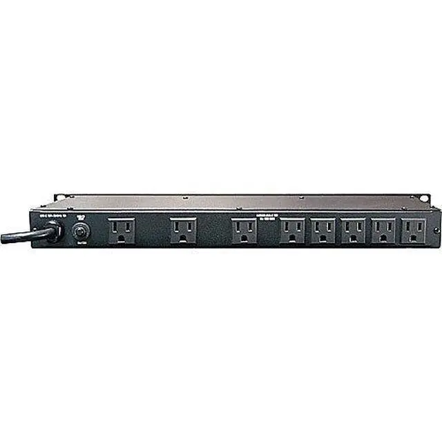 Alt view image 3 of 4 - M-8Lx Merit X Series 8 Outlet Power Conditioner & Surge Protector with Dual Rack Lights Plus (2) Hosa 18 Gauge Electrical Extension Cable