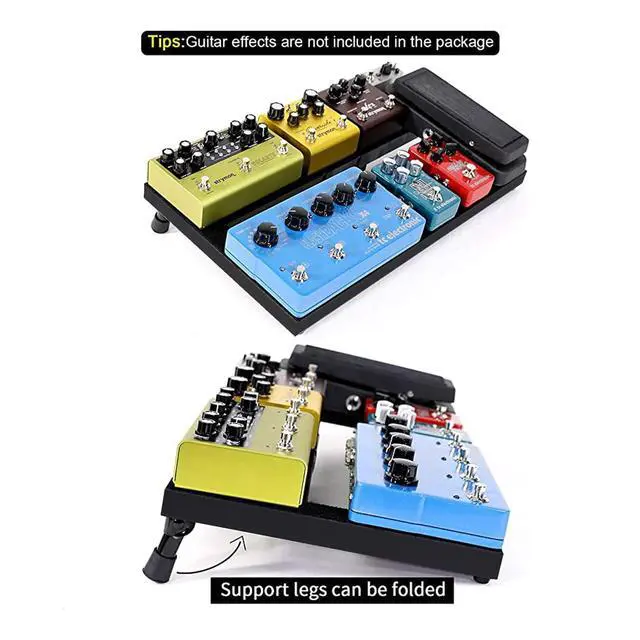 Alt view image 7 of 7 - Ghost Fire Guitar Pedal Board Aluminum Alloy 1.76lb Super light Effect Pedalboard 19.8''x11.5'' with Carry Bag and Effects Pedal Patch Cables(3 Pack)