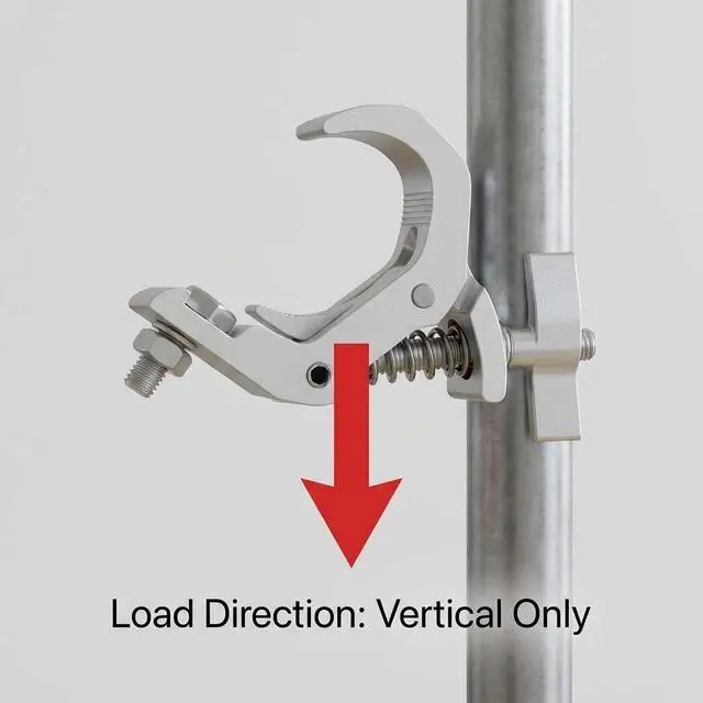 Alt view image 5 of 7 - Aluminum Stage Light Truss Clamp 10 Pack, 1.18" to 1.97" Fit, 330lb Load for DJ Booth, Theatrical Rig & Event Setup