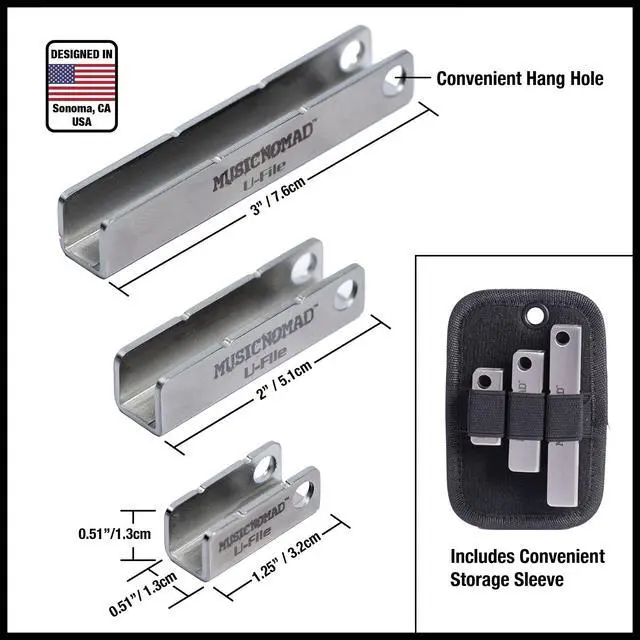 Alt view image 2 of 6 - U-File Single Fret Leveler, 3-Pack MN813