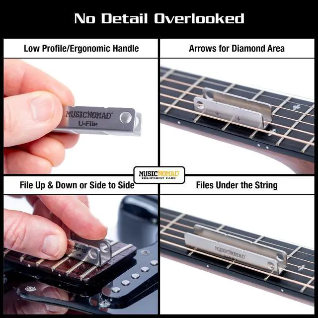 Alt view image 5 of 6 - U-File Single Fret Leveler, 3-Pack MN813