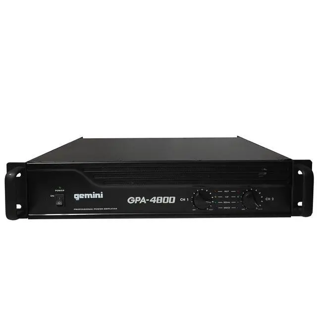Alt view image 3 of 7 - GPA-4800 4000W Professional DJ Power Amplifier