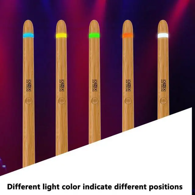 Alt view image 4 of 7 - Electric Drumsticks Air Drum Sticks 4rd Gen. for Adults, Kids | Virtual Air Drum with Drumsticks, Pedals, Bluetooth and 8 Sounds