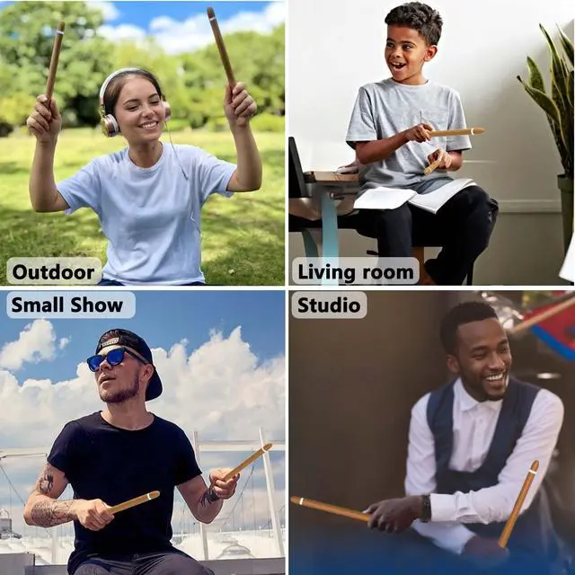 Alt view image 6 of 7 - Electric Drumsticks Air Drum Sticks 4rd Gen. for Adults, Kids | Virtual Air Drum with Drumsticks, Pedals, Bluetooth and 8 Sounds