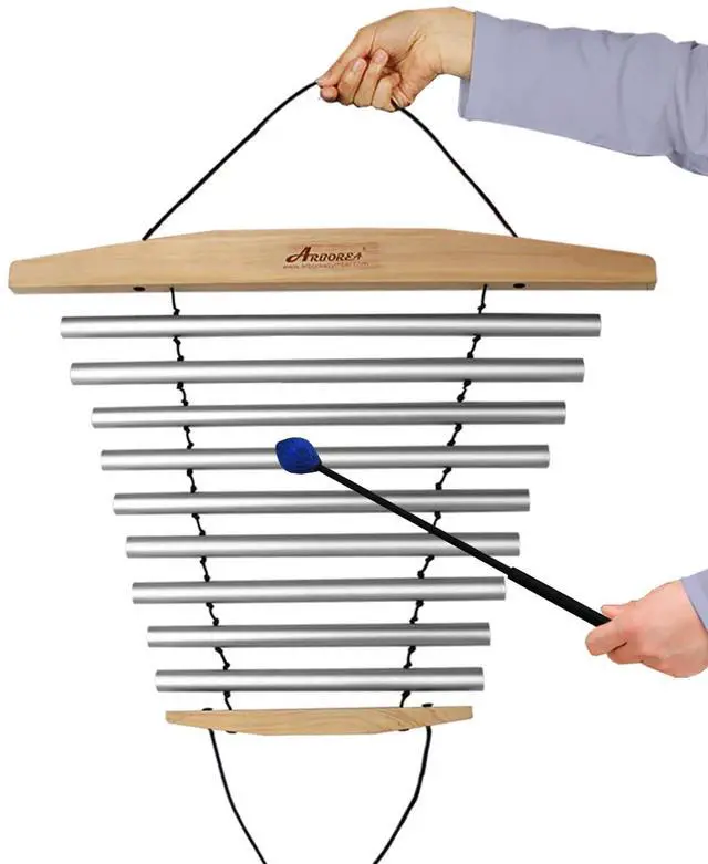 Main image of Handy Chime with Mallet for Relaxing Sound Bath Meditation Yoga Class Energy Refresh 9 Tone Swing Chime Sound Healing Instrument