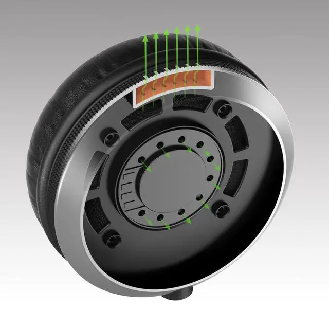 Alt view image 7 of 7 - HDJ-X5-S Professional DJ Headphone, SILVER