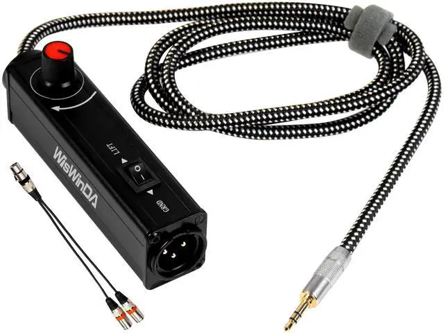 Main image of Upgrade Pro101A HiFi Stereo AUX to XLR Isolation Box with Volume Controller Ground Lift Switch Build-in 3.5mm Aux Cord 3.3ft Gold Coating Plug with Extra XLR Y Cord