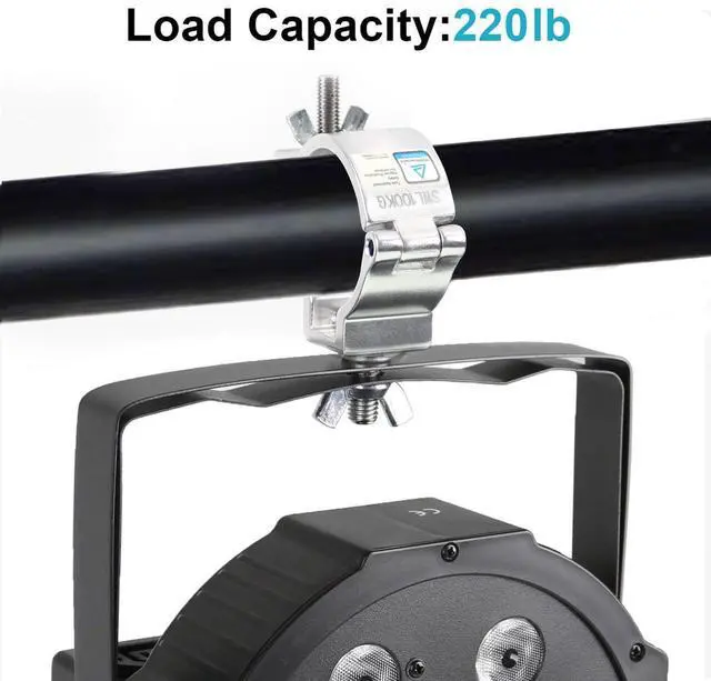 Alt view image 4 of 7 - 20 Pack 2"Truss Clamp,Stage Lighting Clamps,Max Load 220lbs,Silver | for Stage Moving Head Lighting