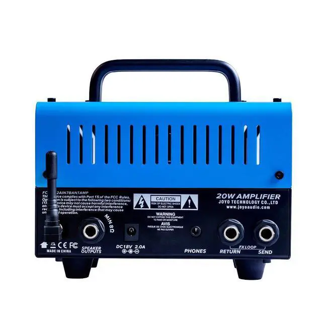 Alt view image 3 of 7 - Bluejay BanTamp Series Mini Amp Head 20W Hybrid Tube 2-Channel Guitar Amplifier with Bluetooth (No Sound, Need Extra Speaker)