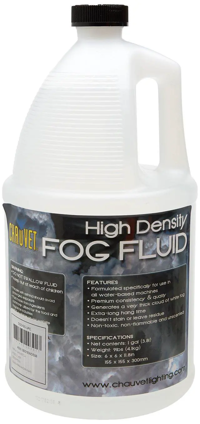 Alt view image 2 of 5 - CHAUVE DJ High-Density Fog Machine Fluid Gallon and Wired Vertical Fog Machine Timer Remote Control
