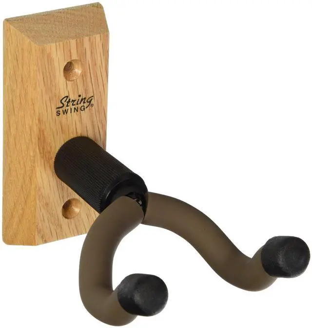 Main image of 4 Pack Oak Wall Mount Guitar Hanger - Guitar Hook for Wall - Hardwood Guitar Wall Hanger - Wall Mounted Guitar Holder - Guitar Accessories - CC01K-O4 - Made in USA