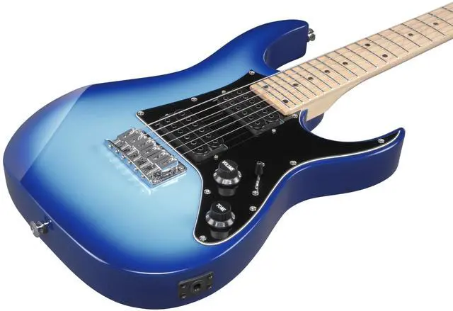 Alt view image 4 of 7 - GRGM 6 String Solid-Body Electric Guitar, Right, Blue Burst (GRGM21MBLT)