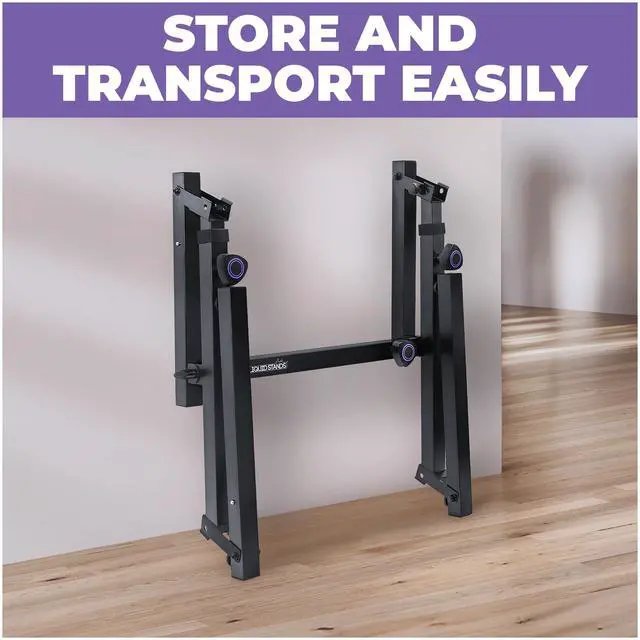 Alt view image 4 of 6 - Piano Keyboard Stand Foldable for Musicians, Sturdy Z-Style | Fits 54-61 88 Key, Portable Heavy Duty MIDI Support Adjustable Electric Holder for Musicians, Professional Digital Design