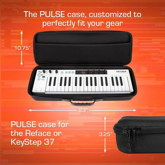 Alt view image 5 of 7 - Yamaha Reface & Arturia KeyStep 37 Case - PULSE Hard Case