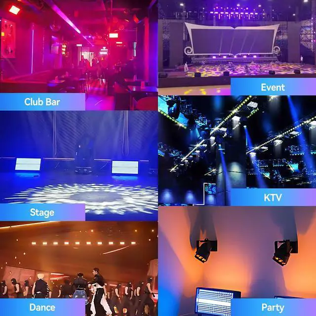 Alt view image 7 of 7 - 500W RGBW LED Strobe Light, DMX512 Stage Blinder | 960 LEDs, 8-Segment Pixel Control, Wash Effect, Sound Activated for DJ Gigs, Clubs, Parties, Weddings and Stage Events