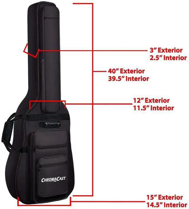 Alt view image 3 of 7 - Electric Guitar Padded Gig Bag (CC-EPB (Pack of 4)