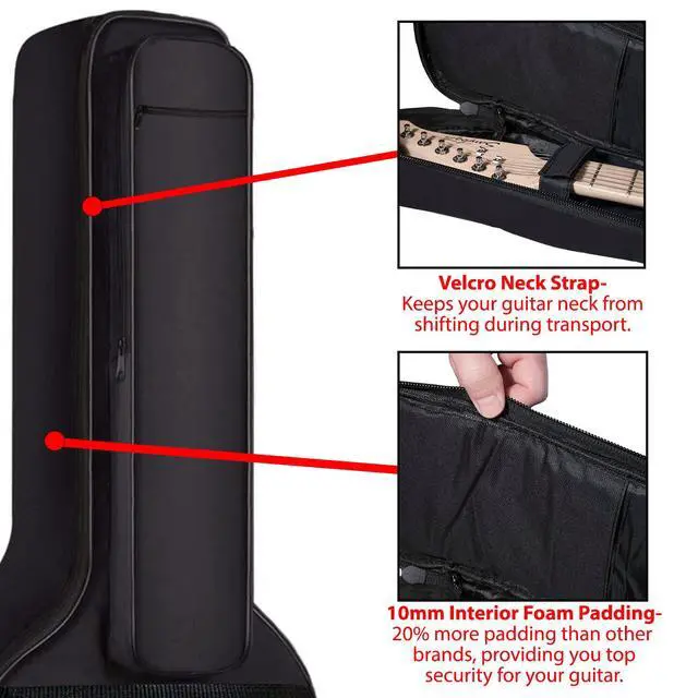 Alt view image 5 of 7 - Electric Guitar Padded Gig Bag (CC-EPB (Pack of 4)