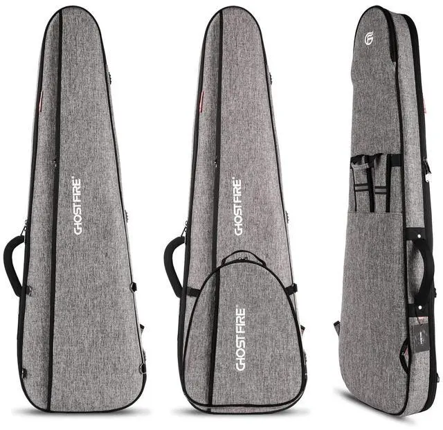 Main image of Super Thick High-End Bass Gig Bag for Precision/Jazz Bass, Grey | Padded Electric Bass Case for Precision/Jazz Bass,Waterproof Bass Bag with Expansion Pouch