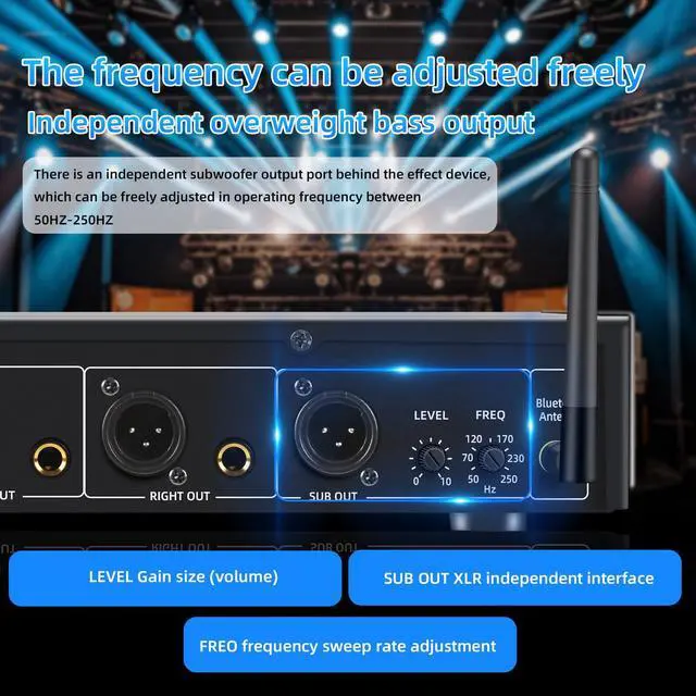 Alt view image 6 of 7 - Home Audio Equalizer, Professional 31-Band Digital Equalizer,Noise Reduction Rack Mount Audio Spectrum Analyzer,Stereo graphic equalizer Real-time frequency level display