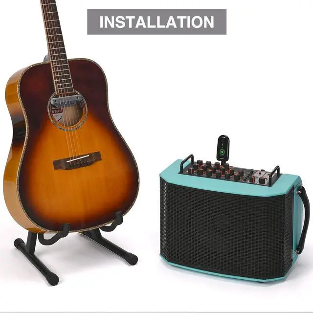 Alt view image 6 of 7 - Wireless Acoustic Guitar Pickup Rechargable Magnetic And Microphone Soundhole Pickup For Acoustic Guitar Build-In Volume Control(Gary)