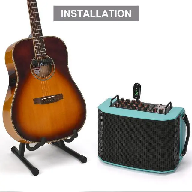 Alt view image 6 of 7 - Wireless Acoustic Guitar Pickup Rechargable Magnetic And Microphone Soundhole Pickup For Acoustic Guitar Build-In Volume Control(Black)