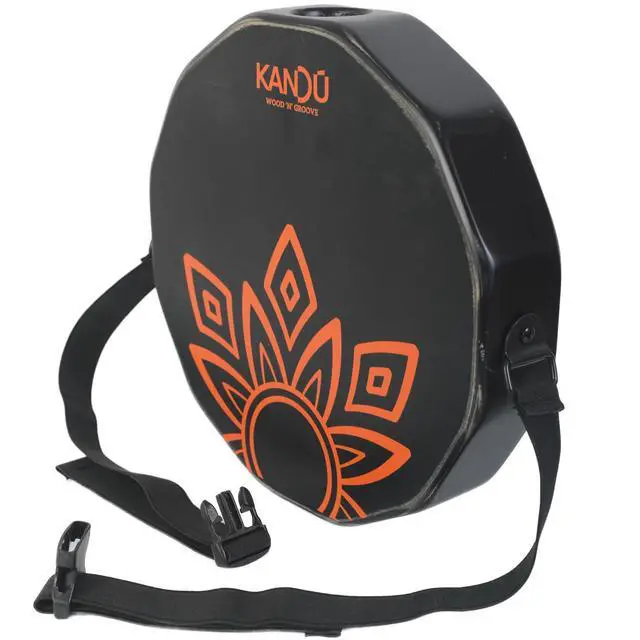 Alt view image 2 of 4 - KTÄK -The First Handcrafted, Hand Drum Percussion, Two-Sound Cajón Body Snare, Portable Cajon by Kandu with Carry Case (Black)