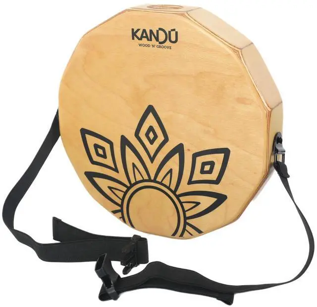 Main image of KTÄK -The First Handcrafted, Hand Drum Percussion, Two-Sound Cajón Body Snare, Portable Cajon by Kandu (Natural Wood/Black Logo)