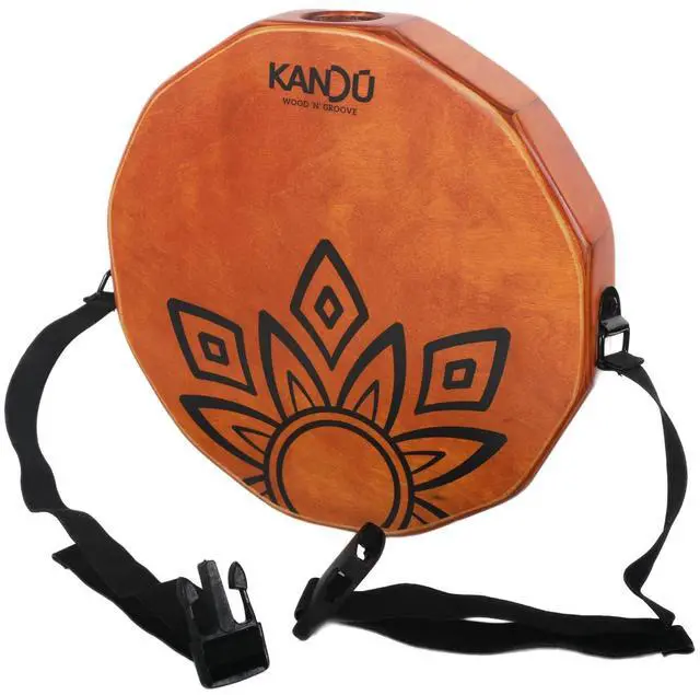 Main image of Kandu Ktak Portable Cajon Drum Handmade Travel Cajon Percussion Instrument with Snare Sound, Compact Hand Drum for Acoustic Jams, Musicians, Drummers & Gifts (Nut Brown)