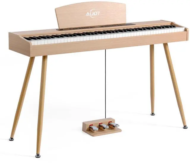 Main image of Digital Piano Keyboard Hammer Weighted 88 Keys, Full Size Electric Piano for Beginners, with LCD Display and Triple Pedal, Supports USB-MIDI/Wireless Connect, ADP-50