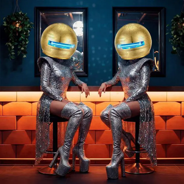 Alt view image 4 of 7 - 11.81 Inch Disco Ball Helmet Adult Gold Glitter Glass Hat Novelty Punk Disco Ball Costume Cosplay for Nightclubs Parties Bar Djs Stage