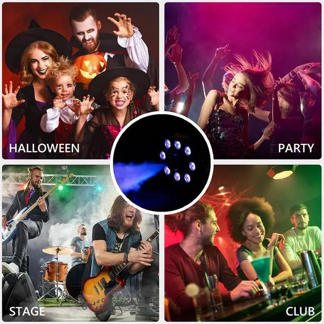 Alt view image 4 of 7 - 700W Fog Machine with 8 LED Lights, Wireless Remote Smoke Machine | 3 Light Modes, Manual/Auto Control, Fast Preheat, Safe Overheat Protection for Halloween Party Stage