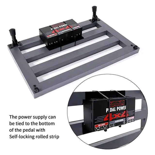 Alt view image 3 of 7 - Ghost Fire Guitar Pedal Board Aluminum Alloy 1.76lb Super light Effect Pedalboard 19.8''x11.5'' with Carry Bag,SPL-04