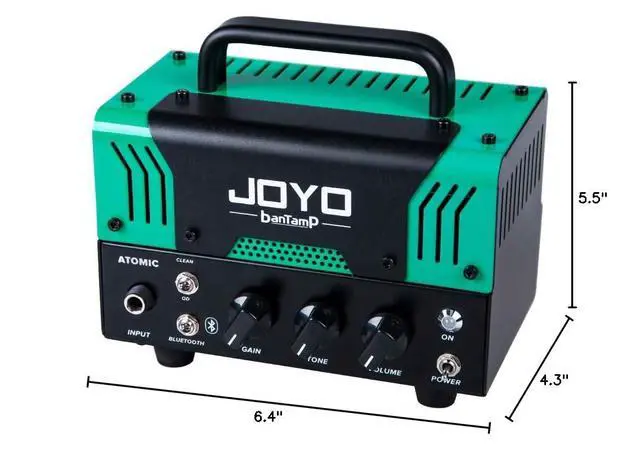 Alt view image 7 of 7 - Atomic BanTamp Series Mini Amp Head 20W Hybrid Tube 2-Channel Guitar Amplifier with Bluetooth (No Sound, Need Extra Speaker)