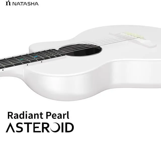 Alt view image 7 of 7 - Carbon Fiber Acoustic Guitar, 38-inch Steel-string Guitarra Travel Guitar,Durable 6-string Ultra-thin Guitar for Beginners Intermediate Learners & Adults (Radiant Pearl)
