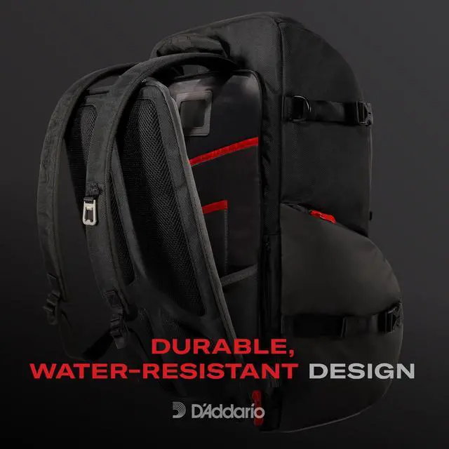 Alt view image 5 of 6 - Backline Gear Transport Pack Solo - Gear Bag for Solo Musicians - Gig Bags - Mic Stand Gig Bag - DJ Bags for Cables - DJ Gear
