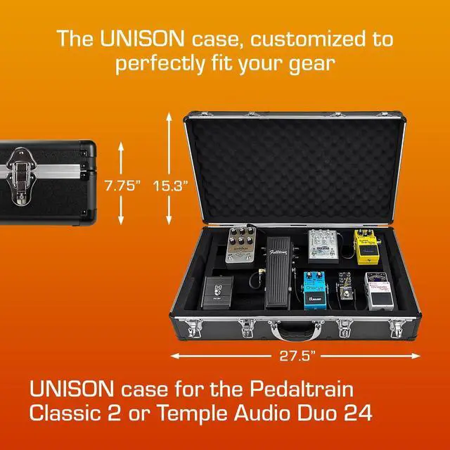 Alt view image 3 of 7 - Pedaltrain Classic 2 / Temple Audio DUO 24 Hard Case