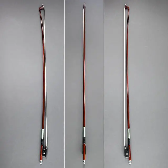 Alt view image 4 of 6 - Carbon Fiber Core Hybrid Peranmbuco Skin Violin Bow 4/4 Size 127V Master Level Fleur-de-lys Snakewood Frog 4 4 Full Straight Premium Natural Horse Hair for Porfessional Player